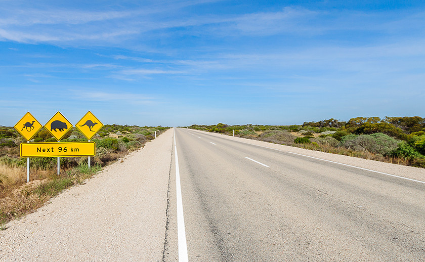 The Nullarbor Eyre Highway Roadsign